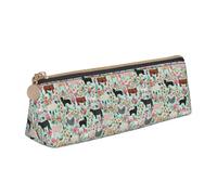 ZTPOWQA Astuccio con stampa di animali della fattoria per adolescenti, grande capacità, borsa organizer per la scuola e tutti i giorni