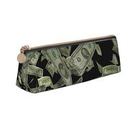 ZTPOWQA Astuccio con stampa di dollari e soldi, per adolescenti, grande capacità, borsa organizer per la scuola e tutti i giorni
