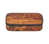 ZTPOWQA Astuccio con stampa di muro di mattoni industriale, funzionale, elegante, per adolescenti, ragazze, adulti, scuola, università, uso quotidiano