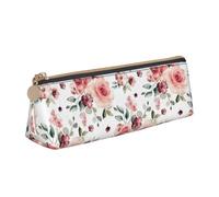 ZTPOWQA Astuccio con stampa di rose in fiore per adolescenti, grande capacità, borsa organizer per la scuola e tutti i giorni