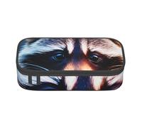 ZTPOWQA Astuccio con stampa di un piccolo procione, funzionale, elegante, per adolescenti, ragazze, adulti, scuola, università, uso quotidiano