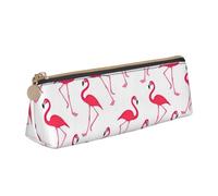 ZTPOWQA Astuccio con stampa fenicottero rosa per adolescenti, grande capacità, borsa organizer per la scuola e tutti i giorni