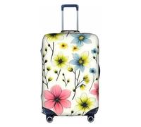 ZTPOWQA Atomic Stars Pattern Print Decorative Travel Bagagli Copertura Nascosta Cerniera Nascosta Valigie Anti Graffio Antipolvere, bianco, M