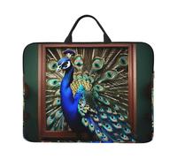 ZTPOWQA Bella Pavone Immagine Stampa Del Computer Portatile Del Manicotto Della Cassa Del Computer Portatile Impermeabile Sacchetto Per L'