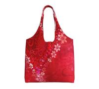 ZTPOWQA Borsa a tracolla in tela extra large con stampa a cuore rosso per San Valentino borse a tracolla ecologiche borse a tracolla shopping viaggio borsa quotidiana