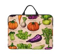 ZTPOWQA Borsa portatile impermeabile del computer portatile della manica della cassa del computer portatile della stampa della frutta e della verdura per il business