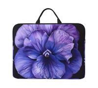 ZTPOWQA Borsa portatile impermeabile del computer portatile della manica della stampa del fiore viola per il business di viaggio dell'ufficio