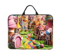 ZTPOWQA Candy Land Print Custodia per computer portatile impermeabile custodia per computer portatile per ufficio viaggi d'affari