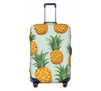 ZTPOWQA Carino Ananas Stampa Lavabile Valigia Copertura Personalizzata Bagagli Protector Viaggio Elastico Anti Graffio, Nero , XL