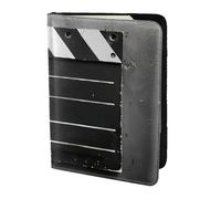 ZTPOWQA Classic Movie Clapboard Nero Stampa Uomo Donna Passaporto Documento di Viaggio Elegante Portafoglio Sicuro Custodia in Pelle Accessorio, Nero , taglia unica