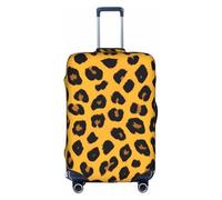 ZTPOWQA Copertura decorativa dei bagagli di viaggio della stampa della stampa del leopardo ha nascosto le valigie anti graffio antipolvere, bianco, L