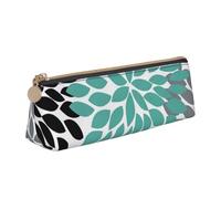ZTPOWQA Dahlia - Astuccio con stampa floreale per adolescenti, grande capacità, borsa organizer per la scuola e tutti i giorni