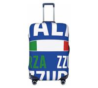 ZTPOWQA Dai, blu Giacche Stampa Lavabile Valigia Copertura Personalizzata Bagagli Protector Viaggio Elastico Anti Graffio, Nero , L