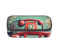 ZTPOWQA England UK - Astuccio con stampa telefonica retrò Londra, funzionale, elegante, per adolescenti, ragazze, adulti, scuola, università, uso quotidiano