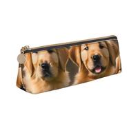 ZTPOWQA Golden Retriever Cani Cuccioli Animali Domestici Stampa Adolescenti Astuccio Grande Capacità Alta Organizzazione Borsa Scuola Articoli Quotidiani
