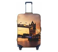 ZTPOWQA I Love London - Custodia universale elastica per valigia, accessorio da viaggio, Nero , XL, Bagaglio a mano