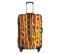 ZTPOWQA Mexican Folk Art Boho Stampa Decorativa Bagagli Da Viaggio Copertura Nascosto Cerniera Nascosto Valigie Anti Graffio Antipolvere, bianco, L