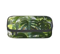 ZTPOWQA Monstera Deliciosa - Astuccio funzionale ed elegante, per adolescenti, ragazze, adulti, scuola, università, uso quotidiano