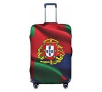 ZTPOWQA Portoghese Bandiera Stampa Decorativo Viaggio Bagagli Copertura Nascosto Cerniera Valigia Anti Graffio Antipolvere, bianco, M