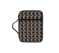 ZTPOWQA Skull Rock Roll Skeleton Bone Print Bibbia Borsa di Immagazzinaggio per Uomini Donne Pastori Impermeabile Organizer Scripture Holder