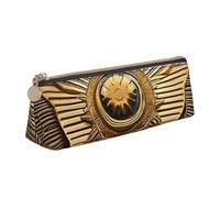 ZTPOWQA Sun Old Egyptian Timeless Grace Print Teenagers Pencil Case Grande Capacità Alta Organizzatore Borsa Scuola Daily Essentials
