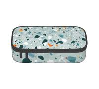 ZTPOWQA Terrazzo marmo pastello stampa astuccio funzionale elegante adolescenti ragazze adulti scuola università uso quotidiano