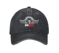 ZTQTQZZ Lavato Cappellino da Baseball Volbeat-Logo Cappelli Cappello Hip Hop Cappello da Baseball in Cotone Cappello da Camionista Regolabile Personalizzato per Uomo Donna