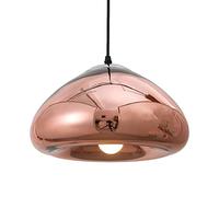 ZTTECH 300mm Oro Lampada a Sospensione in Vetro Processo di Placcatura Altezza Regolabile Lampadario Moderno per Cucina Sala da Pranzo Soggiorno Bar e Ristorante(Oro Rosa)