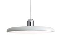 ZTTECH Lampada a Sospensione LED 40cm Moderna 36W con Temperatura di Colore Regolabile Lampada da Soffitto 3000K/4500K/6000K in Metallo e Acrilico per Sala da Pranzo Cucina Soggiorno (Cromo + Bianco)