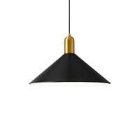 ZTTECH Lampada a Sospensione Minimalista Moderna 35 cm Altezza Regolabile Attacco E27 Lampada Pendente in Metallo per Isola Cucina Sala da Pranzo Camera da Letto Bar Caffetteria (Nero)