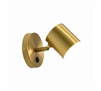 ZTTECH Lampada da Parete LED 5W, Angolo Regolabile, Tre Temperature di Colore, Moderna in Metallo per Camera da Letto, Soggiorno, Cucina, Ufficio (Cilindrico)