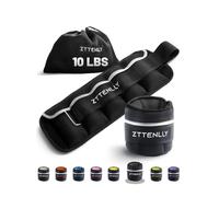 ZTTENLLY Pesi regolabili per caviglie da 1 a 2/5/10/9,1 kg con borsa per il trasporto, tessuti traspiranti, finiture riflettenti, per allenamento della forza, gambe, polsi, braccia, caviglie, set di
