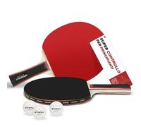 ZTTENLLY Racchette da Ping Pong Professionali 2 Racchette 4 Palline con Custodia Protettiva Morbida per Interni Esterni Adulti Bambini