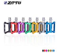 ZTTO bici da strada pedale piatto ultraleggero cuscinetti per biciclette in lega di alluminio pedali pieghevoli antiscivolo ciclismo JT06