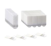 ZTVOWTO 24 paia appendi quadri senza chiodi da 2cm×4.6cm,48 chiodi adesivi per quadri, cornici, specchi, decorazioni murali e segnaletica