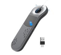 ZTYTO Air Mouse per PC/iOS/Android con Touchpad Presentazione Wireless Ricaricabile per Puntatore PPT Bluetooth 2.4G Telecomando per PowerPoint/Keynote/Tiktok/Fotocamera/Kindle App (Argento)