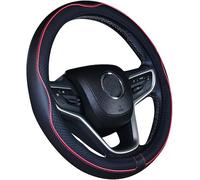 ZTYUANHANG 37-39cm Copri Volante in Pelle per Ford EcoSport 2014 to 2022, Coprivolante per Auto, Coprivolante Antiscivolo per Auto, Coprivolante in Microfibra per Auto