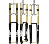 ZTZ【EU Stock Forcella di Sospensione della Bici MTB 180mm da Viaggio, Bicicletta in Lega di magnesio Discesa Forcella 20mm ASSE, 1-1/8"Threadless Mountain Bikes Forcella 27,5/29"