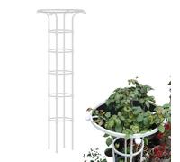 ZTZBFGM - Obelisco da giardino in metallo, supporto per piante rampicanti in vaso, per interni ed esterni, per piante rampicanti