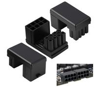 Zuahaly Adattatore di alimentazione GPU VGA PCIe 8 Pin U-Turn 180 gradi per schede grafiche desktop, 3 pezzi, Soluzione flessibile per spazi ristretti e installazioni ottimali.Materiali di qualità