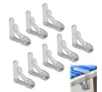 Zuahaly Set di 8 Fermatovaglia Luxus in Plastica Resistente con Molla - Ideali per Tavoli Fino A 45 Mm di Spessore - Protezione Efficace Contro Il Vento per Una Tovaglia Sempre in Posizione