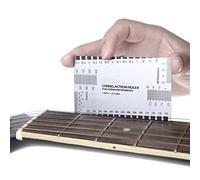 Zuanjia - Righello per regolare l’action della chitarra, multifunzione e double face, con manuale d’uso (lingua italiana non garantita) e custodia, per chitarre elettriche, acustiche e bassi, in pollici e millimetri