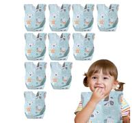 Zuasdvnk Bibs Set, Drool Bibs,10 Set di tasche per alimenti per bambini | Bib Soft, sensore di bava assorbente per, Girls Boys Home Travel Uso, Regno animale, Se référer au