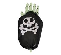 Zuasdvnk Borsa per Halloween, borsa dolce o aspro, sacchetto per caramelle a forma di scheletro, a forma di scheletro, per feste, b, vedi descrizione, Vedi descrizione