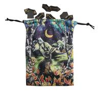 Zuasdvnk Borsa per riporre i, organizer per supporto per divinazione da viaggio, custodia per gioielli con coulisse a doppia faccia, borsa regalo per l'organizzazione dei tarocchi per da