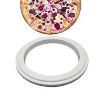 Zuasdvnk Cerchio per salsa per pizza - Strumento per la preparazione della pizza, coperchio della crosta per stencil, cerchio di ripieno - Taglierina per pasticceria antiruggine 'anello di