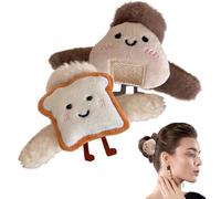 Zuasdvnk Clip per capelli in peluche, clip per artigli, clip per capelli in peluche a forma di cibo, copricapo elegante, decorazione per capelli alla, fermagli per capelli lunghi e