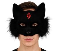 Zuasdvnk Copertura per il viso di gatto, regolabile, accessori per travestimento di Halloween, costume da gattino, per uomini, donne, bambini, teatro, eventi in maschera, scuola, servizi fotografici