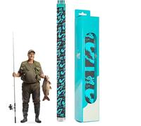 Zuasdvnk Copertura protettiva per canne da, antiscivolo, per a mosca per a traino, jigging, pesce gatto, acqua salata, zaino in famiglia, amici, Nero/Blu, vedi descrizione, Vedi