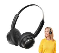 Zuasdvnk Cuffie sovrauricolari con cancellazione del rumore, design retrò, strumento audio per guardare video, corsa, lavoro